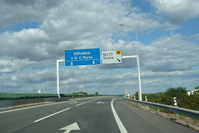 ... und hier gehts runter von der Autostrada