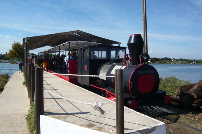 Strandeisenbahn zum Praia do Barril. Welcome bei Jim Knopf und Lukas